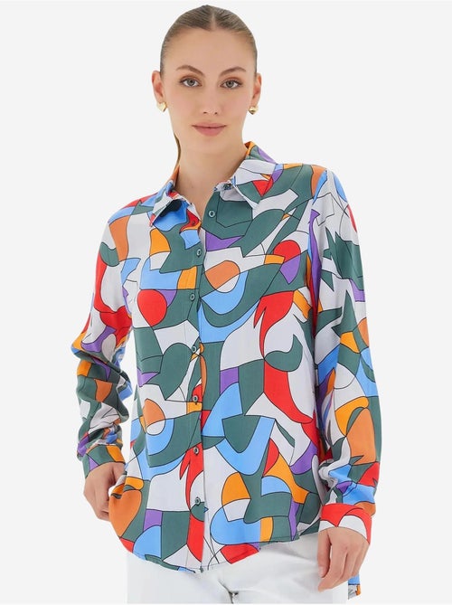 Camicia fantasia a maniche lunghe bdart - Kiabi Camicia fantasia a maniche lunghe bdart - Kiabi