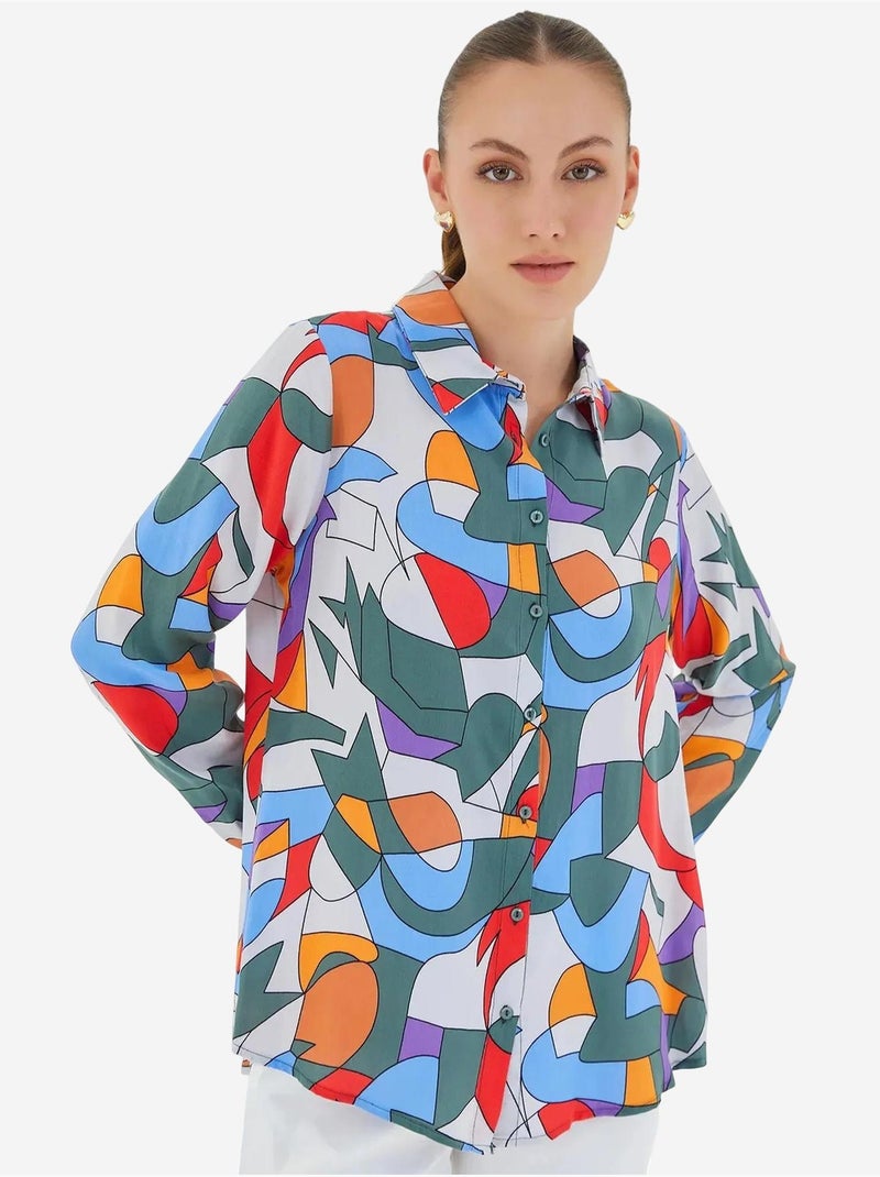 Camicia fantasia a maniche lunghe bdart Verde - Kiabi
