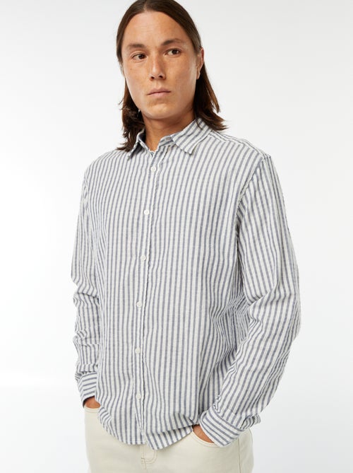 camicia fantasia taglio comodo a maniche lunghe - Kiabi