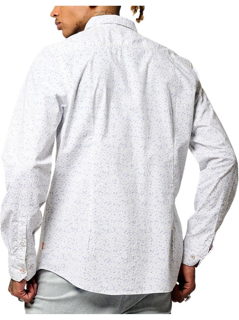 Camicia Floreale da Uomo Kaporal Bianco - Kiabi