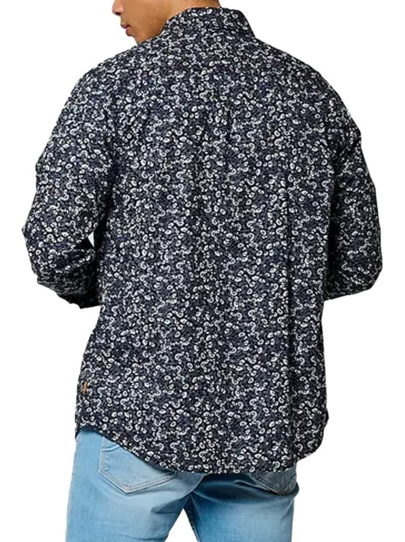 Camicia Floreale Uomo Kaporal Blu marino - Kiabi