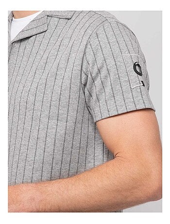 Camicia fluida a maniche corte a righe DONGWANJI