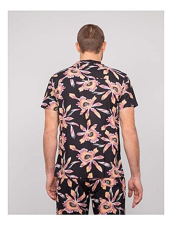 Camicia fluida a maniche corte con motivi DALIWAI