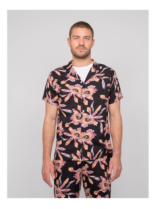 Camicia fluida a maniche corte con motivi DALIWAI - Kiabi