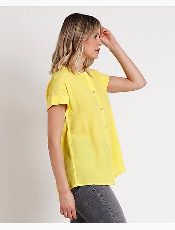 Camicia fluida a maniche corte da donna ADMAS