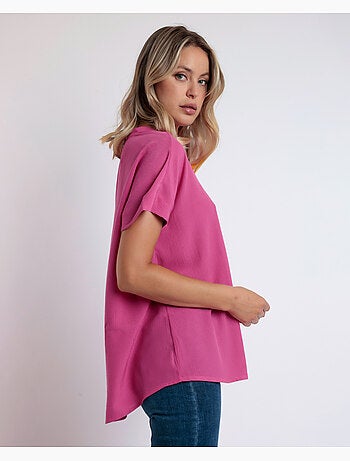 Camicia fluida a maniche corte da donna ADMAS