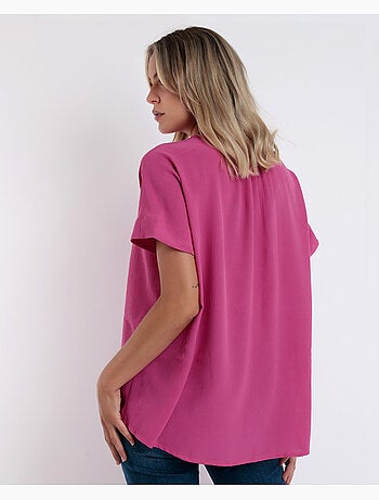 Camicia fluida a maniche corte da donna ADMAS