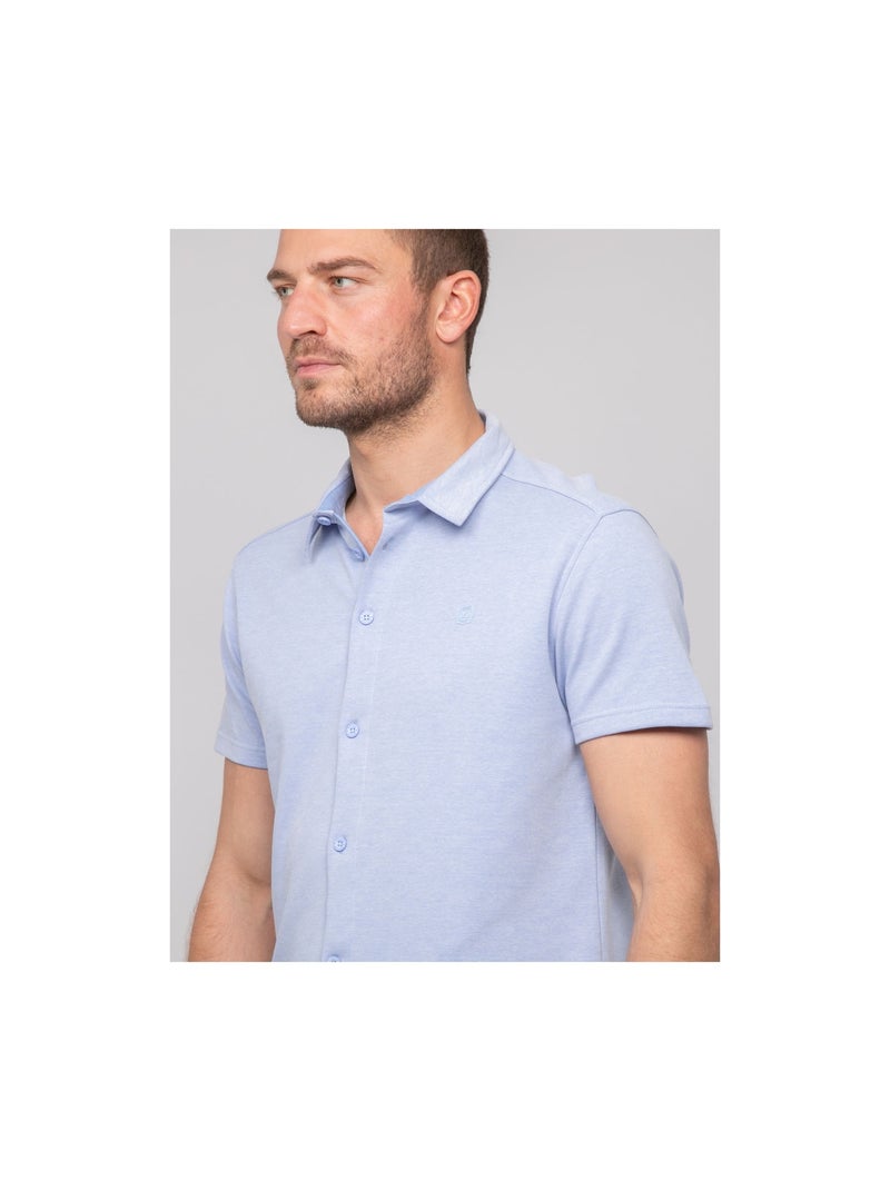 Camicia fluida a maniche corte DODOBIL Blu cielo - Kiabi