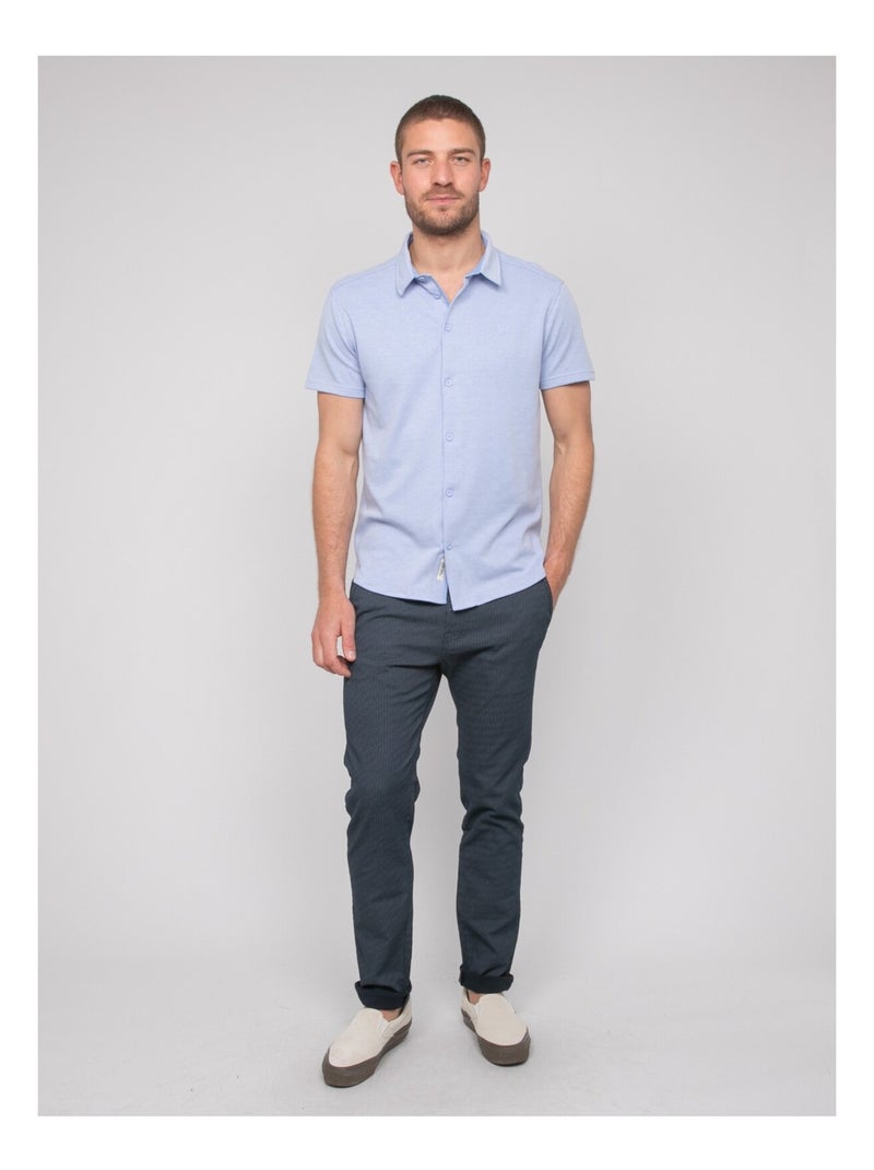 Camicia fluida a maniche corte DODOBIL Blu cielo - Kiabi
