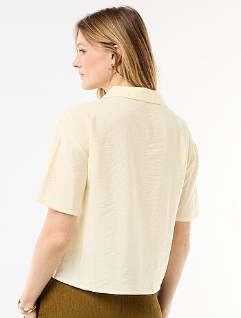 Camicia fluida a maniche corte