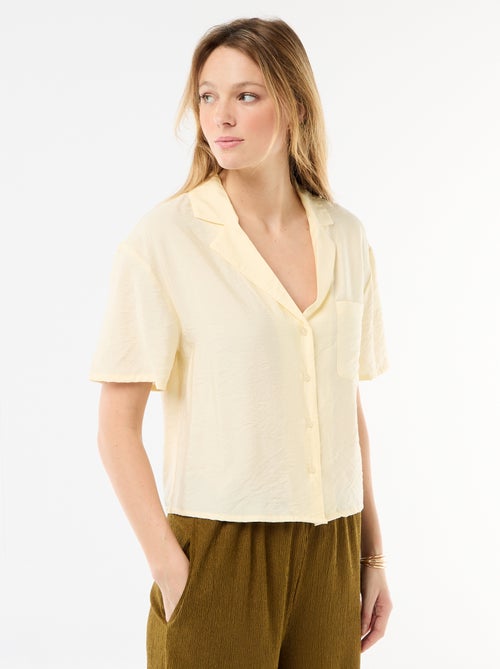 Camicia fluida a maniche corte - Kiabi