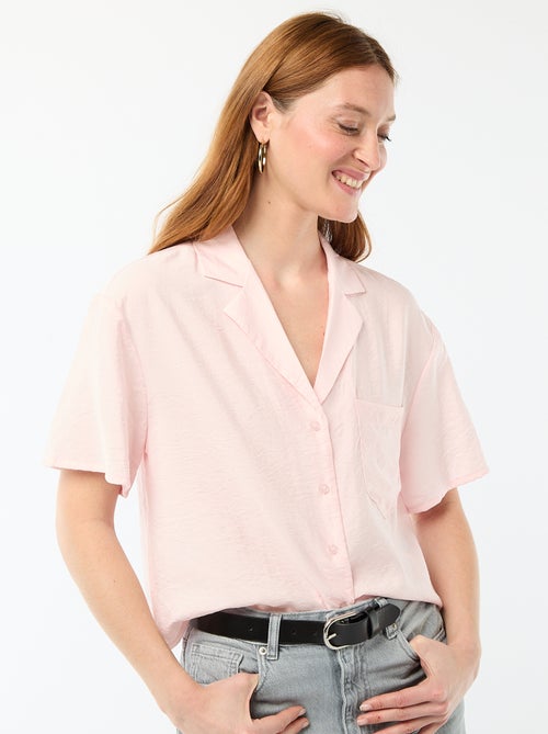 Camicia fluida a maniche corte - Kiabi