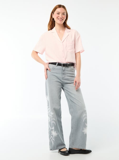 Camicia fluida a maniche corte - Kiabi