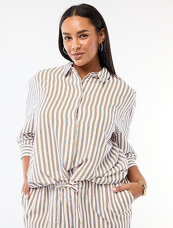 Camicia fluida a maniche lunghe