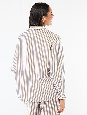 Camicia fluida a maniche lunghe