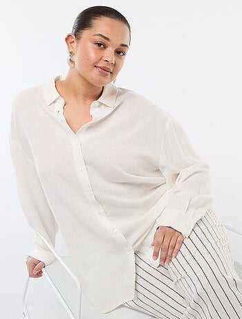 Camicia fluida a maniche lunghe