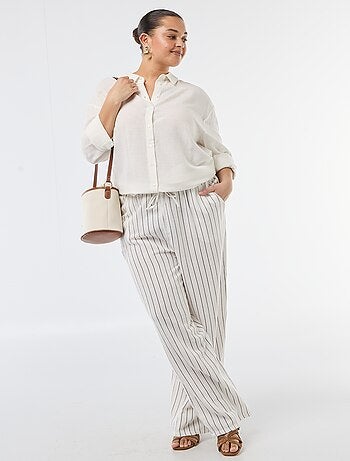 Camicia fluida a maniche lunghe