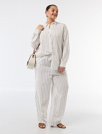 Camicia fluida a maniche lunghe