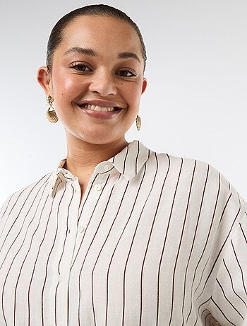 Camicia fluida a maniche lunghe