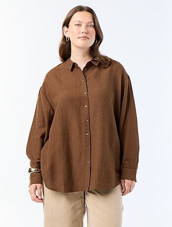 Camicia fluida a maniche lunghe