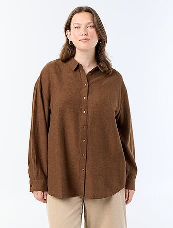Camicia fluida a maniche lunghe
