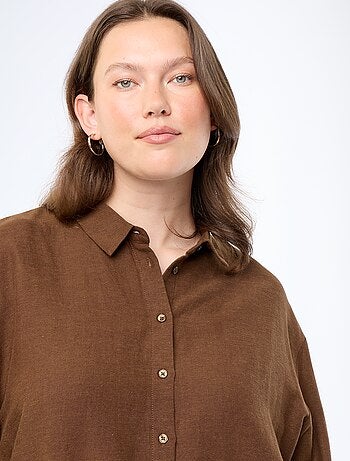 Camicia fluida a maniche lunghe