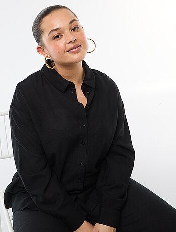 Camicia fluida a maniche lunghe