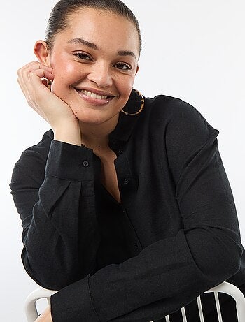 Camicia fluida a maniche lunghe