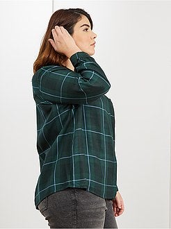 Camicia fluida a quadretti - Kiabi