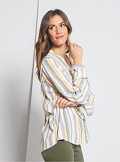Camicia fluida a righe - Kiabi