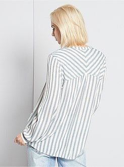 Camicia fluida a righe - Kiabi