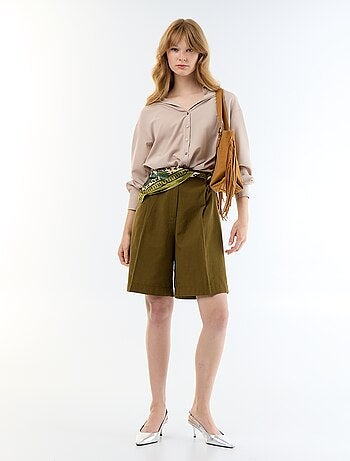 Camicia fluida a tinta unita