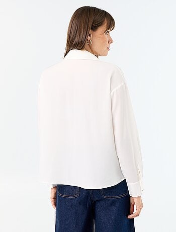Camicia fluida a tinta unita