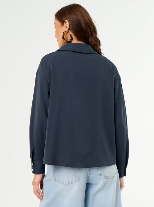 Camicia fluida a tinta unita - Kiabi Camicia fluida a tinta unita - Kiabi