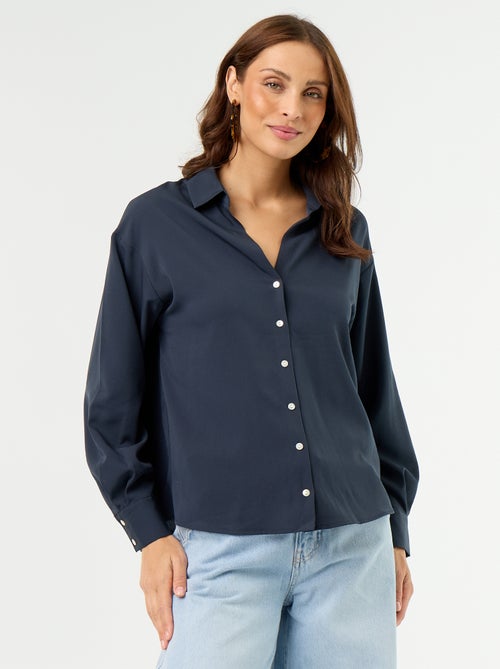 Camicia fluida a tinta unita - Kiabi Camicia fluida a tinta unita - Kiabi