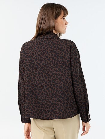 Camicia fluida a tinta unita
