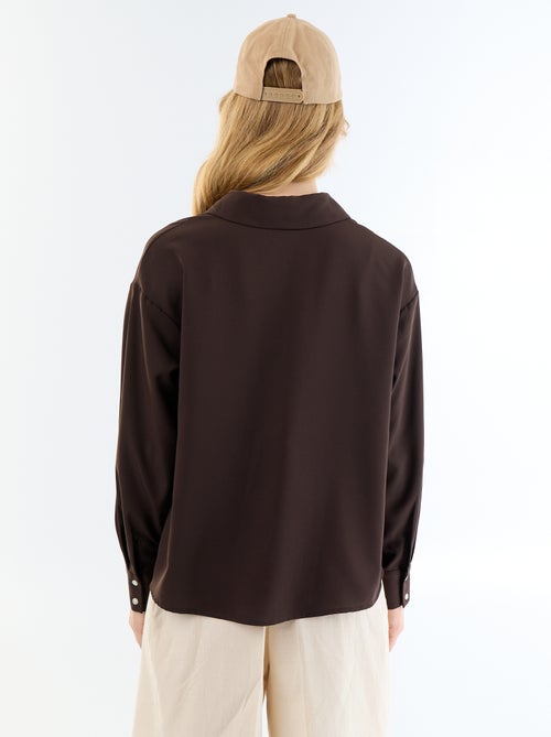 Camicia fluida a tinta unita - Kiabi Camicia fluida a tinta unita - Kiabi