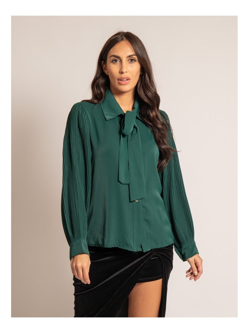 Camicia fluida ORFEO Verde foresta - Kiabi