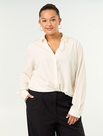 Camicia fluida tinta unita