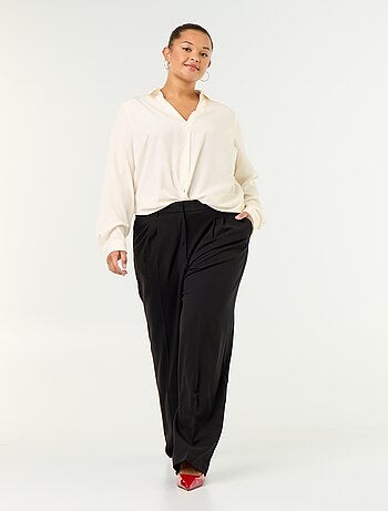 Camicia fluida tinta unita