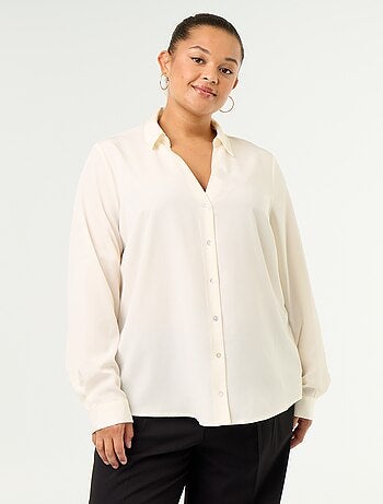 Camicia fluida tinta unita