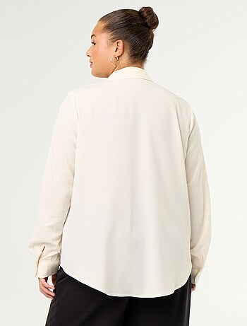 Camicia fluida tinta unita