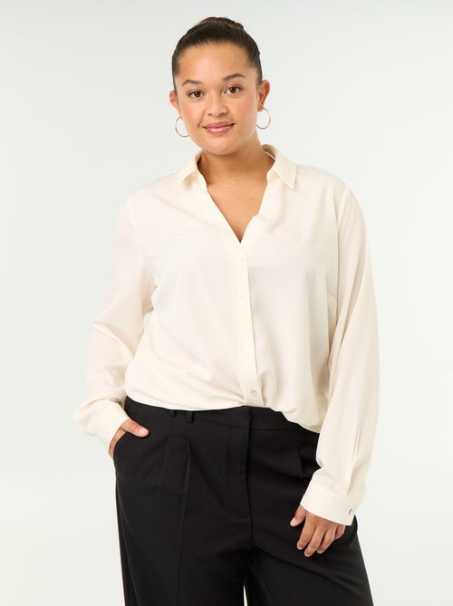Camicia fluida tinta unita - Kiabi Camicia fluida tinta unita - Kiabi