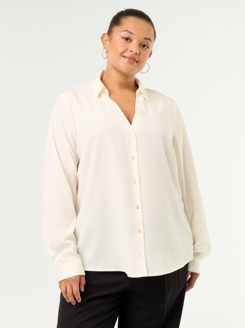 Camicia fluida tinta unita - Kiabi Camicia fluida tinta unita - Kiabi