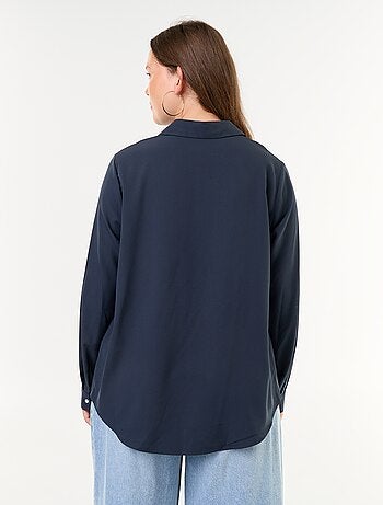 Camicia fluida tinta unita