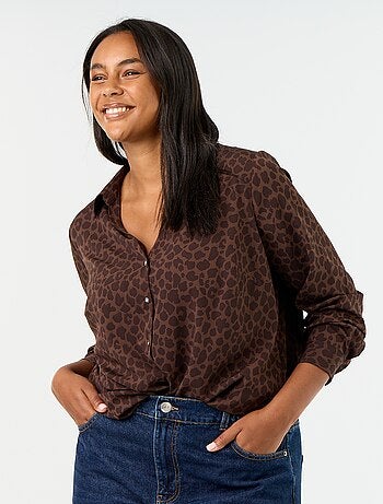 Camicia fluida tinta unita