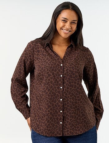 Camicia fluida tinta unita