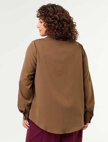 Camicia fluida tinta unita