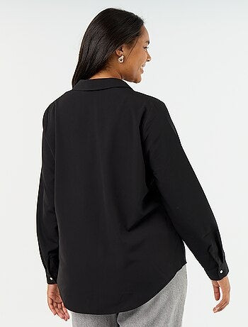 Camicia fluida tinta unita