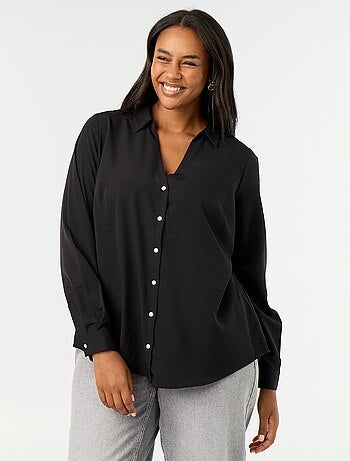 Camicia fluida tinta unita